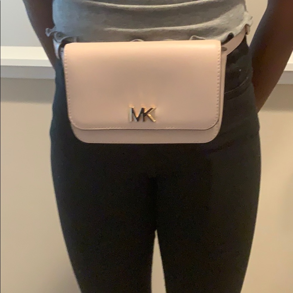 Pink Michael kors belt bag